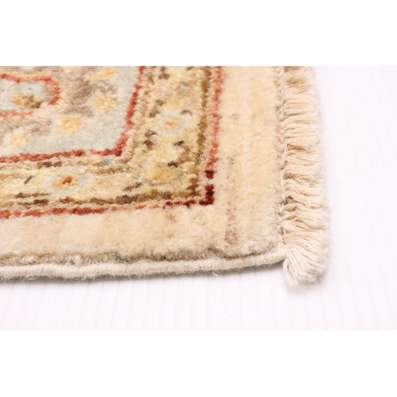 Tapis unique en laine noué à la main 4 pi 1 po x 6 pi 4 po nouvel âge Fidelia