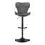 Swivel Upholstered Adjustable Height Counter Stool with Metal Frame-1665986917