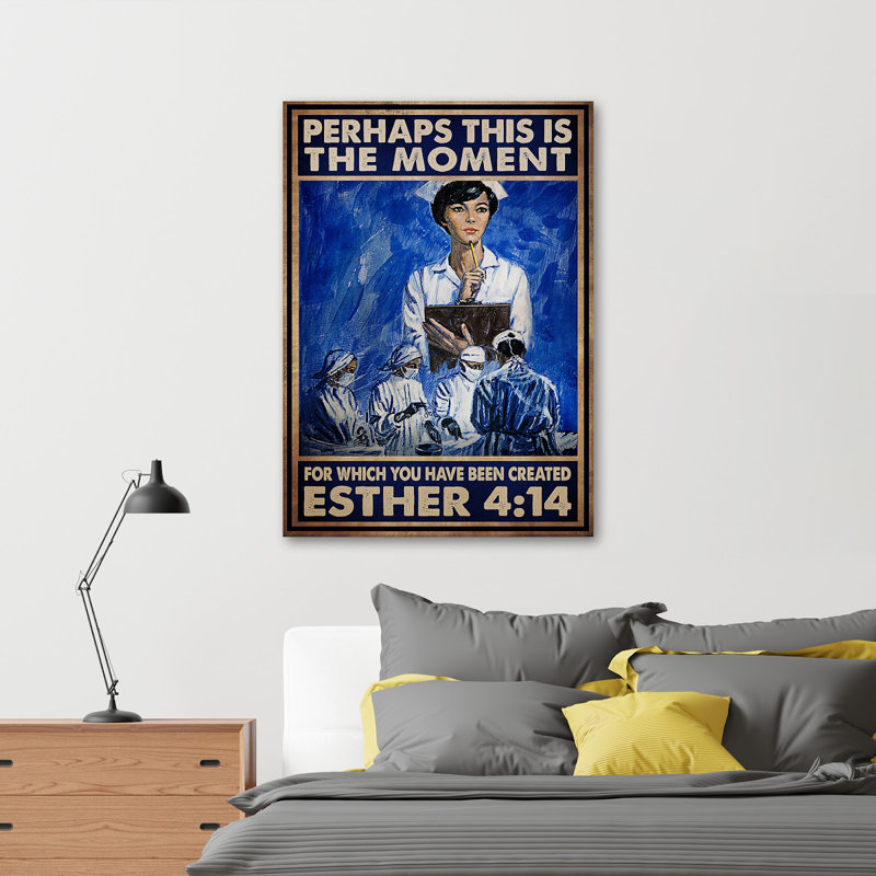 «Doctors And Nurses - Peut-être c'est le moment», impression d'art graphique sur toile tendue, H 36 po x l 24 po x P 2 po
