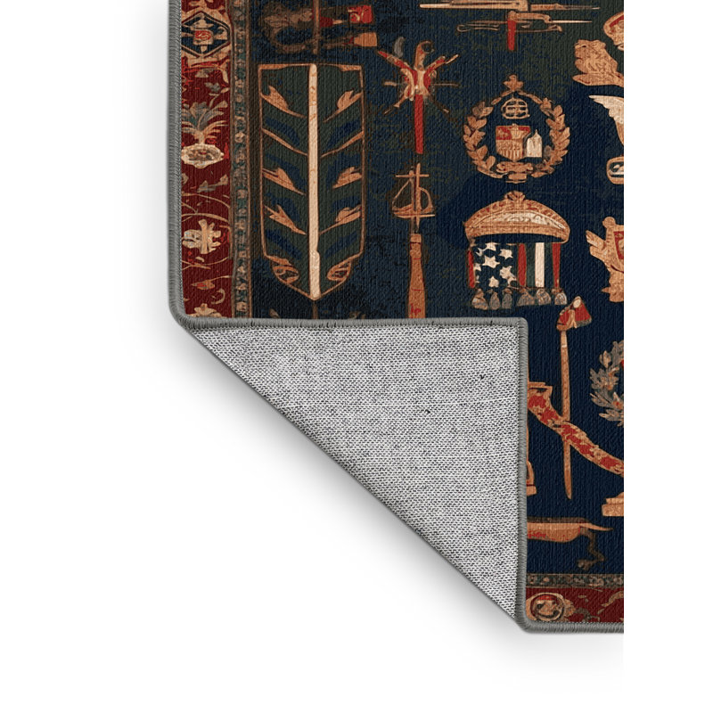 Tapis mauve lavable à la machine, Rectangle 7 pi x 10 pi