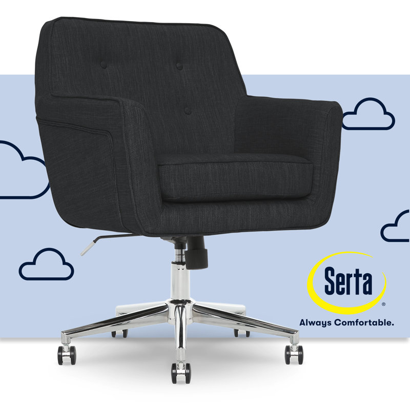 Chaise de bureau Serta Ashland, Gris anthracite