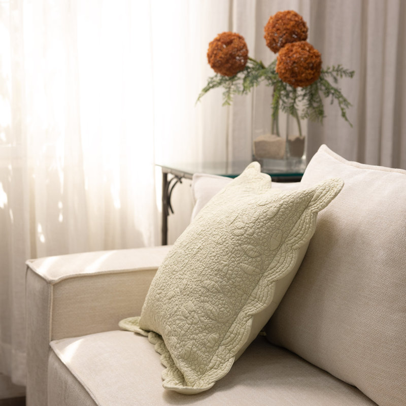 Coussin AURORA, sauge 16 x 16, Vert