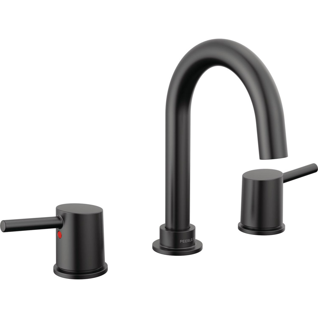 Precept Widespread 2-handle Bathroom Faucet with Drain Assembly Peerless 