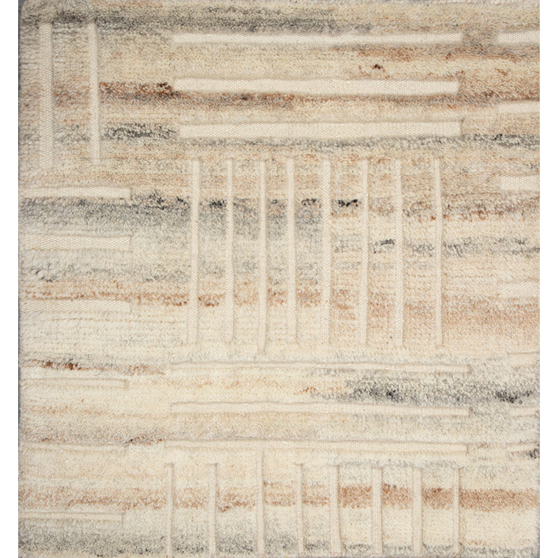 Bariloche Wool Abstract Area Rug, Runner 3' x 9'