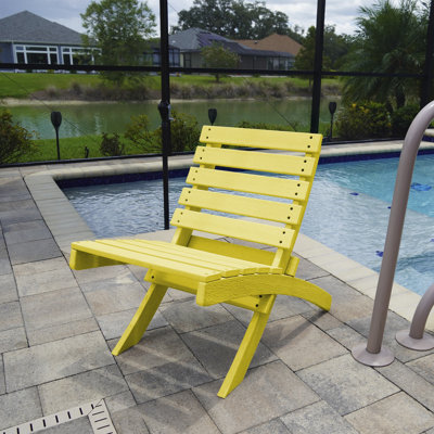 Grandcourt Fully Assembled All-Weather Recycled HDPE Outdoor Folding Patio Chair