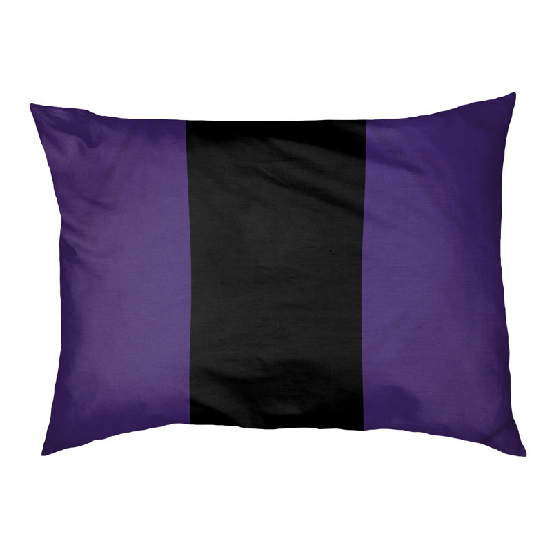 Coussin de lit pour chien Cincinnati, Très grand (l 50 po x P 40 po x H 7 po), Purple/Black/Purple