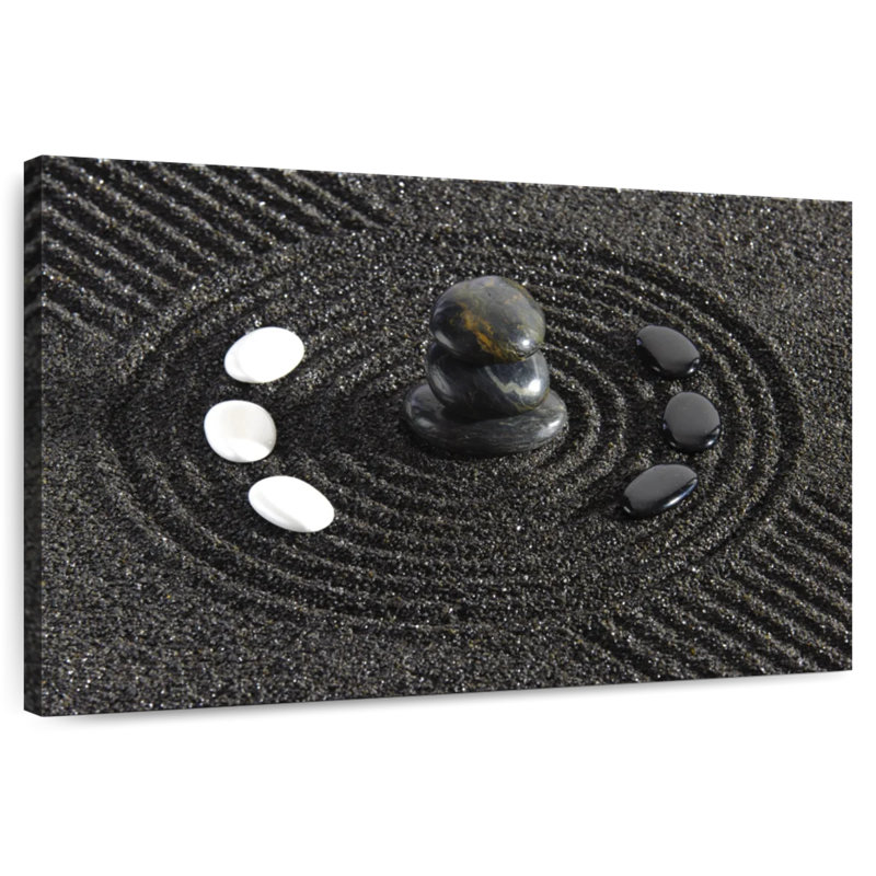 Jardin zen japonais, H 26 po x l 39 po