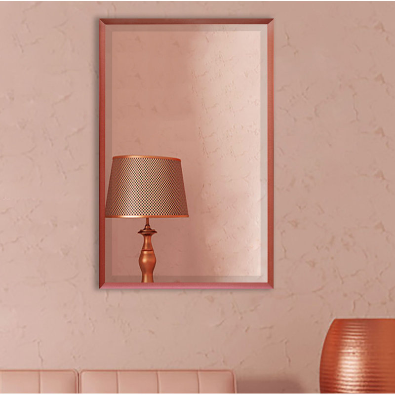 Miroir de salle de bain Emiree, Épice, H 30,5 po x l 24,5 po