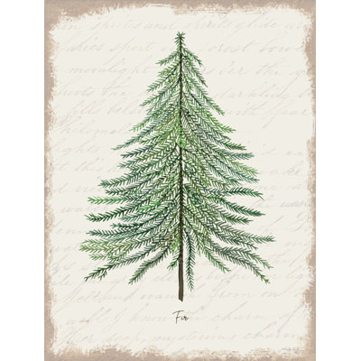 Sapin botanique sur toile par Cindy Jacobs