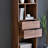 Simple black walnut bookcase