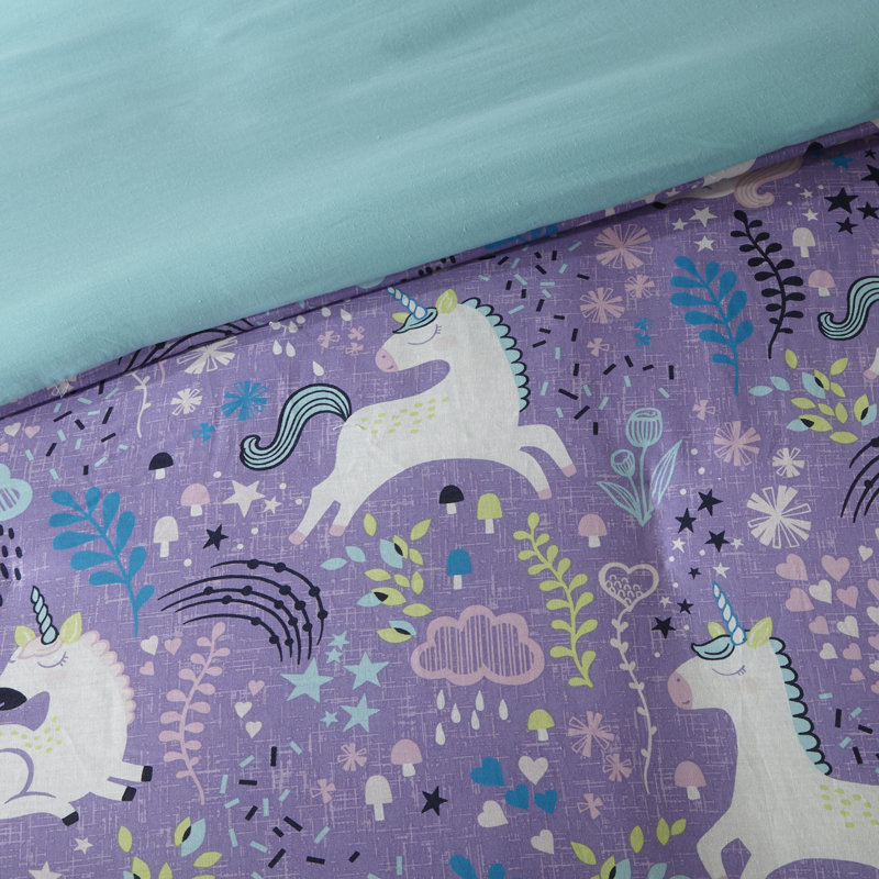 Lola Unicorn Cotton Duvet Cover Set