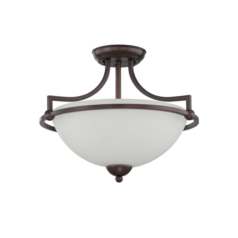 Glass Semi Flush Mount