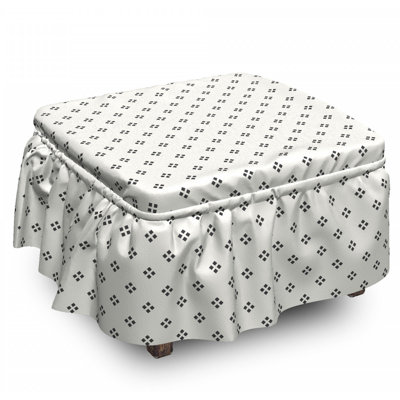 Box Cushion Ottoman Slipcover