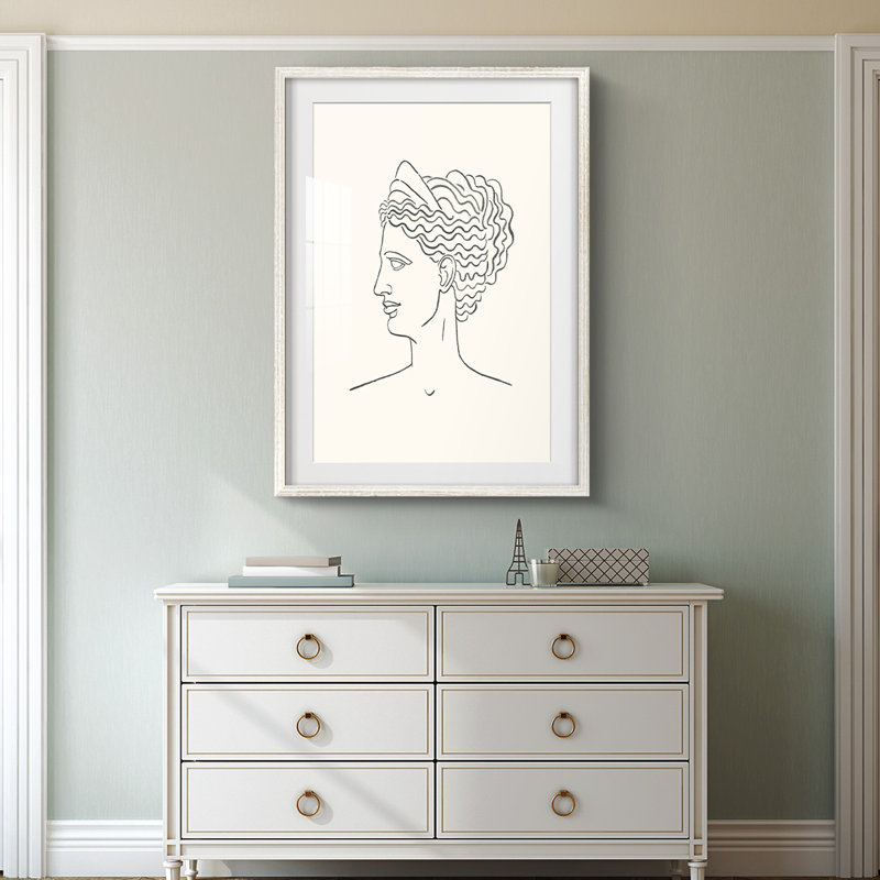 Art graphique sur toile tendue, H 28,5 po x l 20,5 po, Blanc