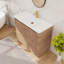 Ensemble de vanité de salle de bain de 40 po, meuble-lavabo simple autoportant avec lavabo en céramique, meuble sur pied à 2 portes et 1 étagère-2001683611-1997851268
