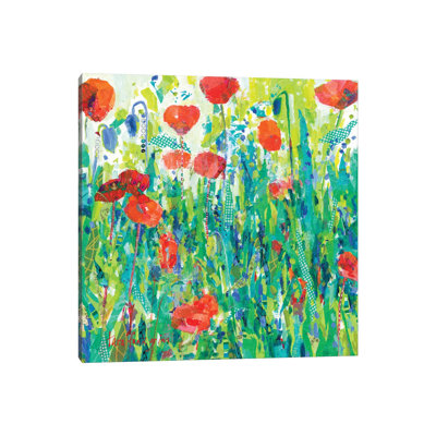 Stately Red Poppies III by Tara Funk Grim - Gallery-Wrapped Canvas Giclée on Canvas