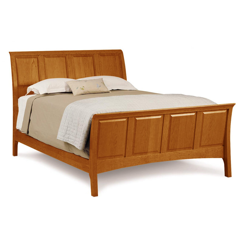 Sarah Solid Wood Bed, Autumn Cherry, Twin, 45"