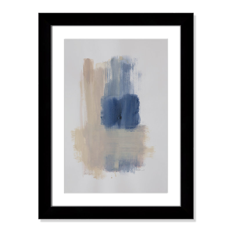 Esmeray "Powder Room Wash III" Print, 24.5" H x 18.5" W x 1.25" D, Black Cube Frame Matted