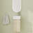 12 inch Wall Mounted Corner Single Bathroom Vanity With Ceramic Vanity Top