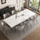 Homeira  62.9" to 94.4" Extendable Dining Tables for 6 to 10 -   Rectangle  Sintered stone Dining Table