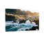 Paysage et nature Coastal Village Waves Mountains Sunset-1785592735