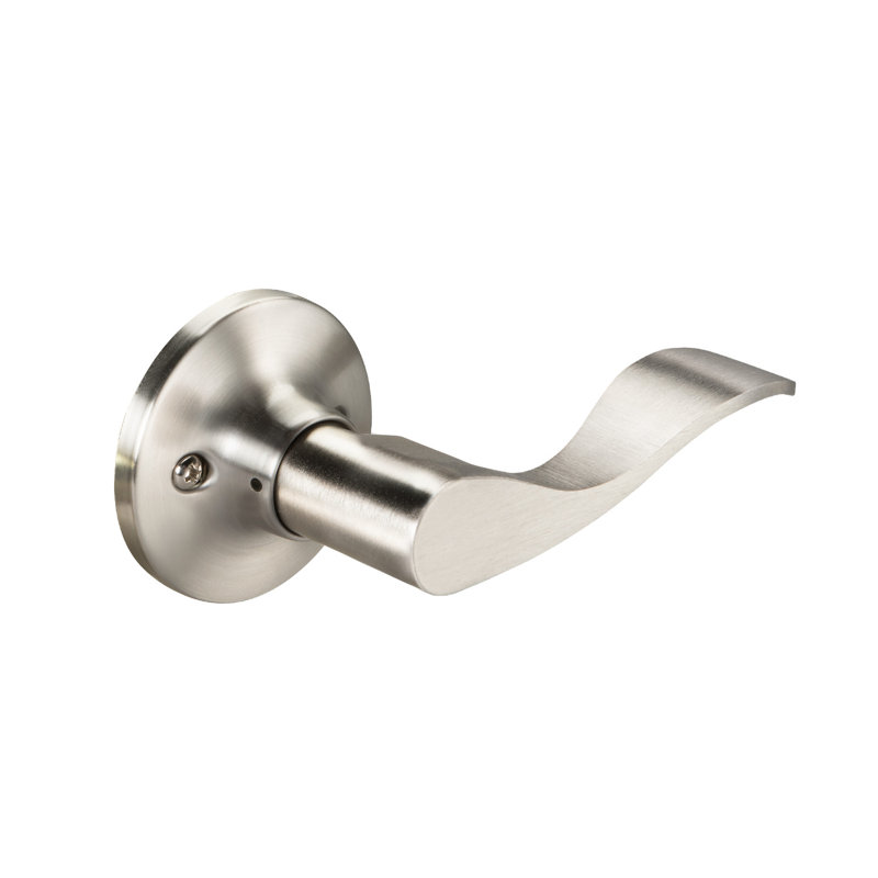 Single Dummy Lock with Keowee Lever, Satin Nickel, Left