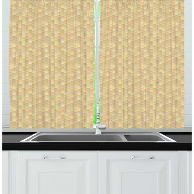 Geometric Kitchen Curtain