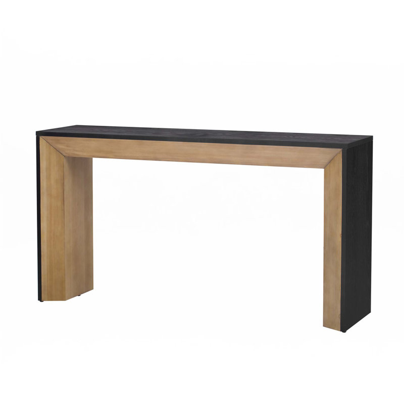 Console Table,Fireplace Design, Brown/Black