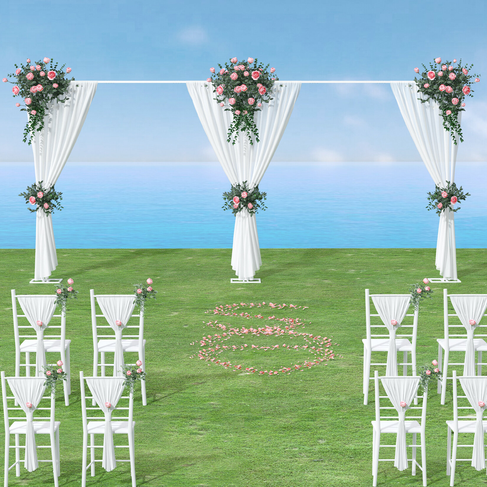 Acrylic Clear Wedding Centerpiece Column Flower Stand