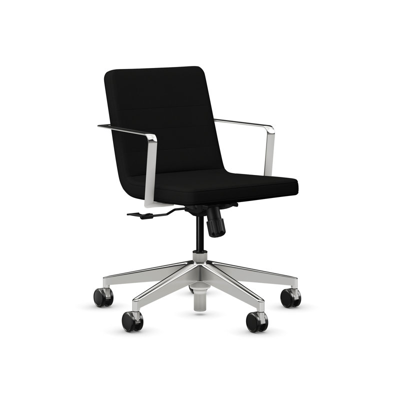 Sean Swivel Tilt Desk Chair from 9to5 Seating, Black Polyester