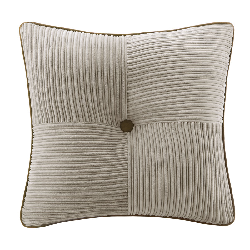 California King Brown Reversible Micro Corduroy Comforter Set