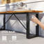 Banc de jardin sans dos pour 2 personnes pour porche, parc, teck