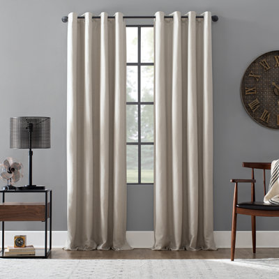 Colt Linen Blend 100% Blackout Grommet Curtain Panel