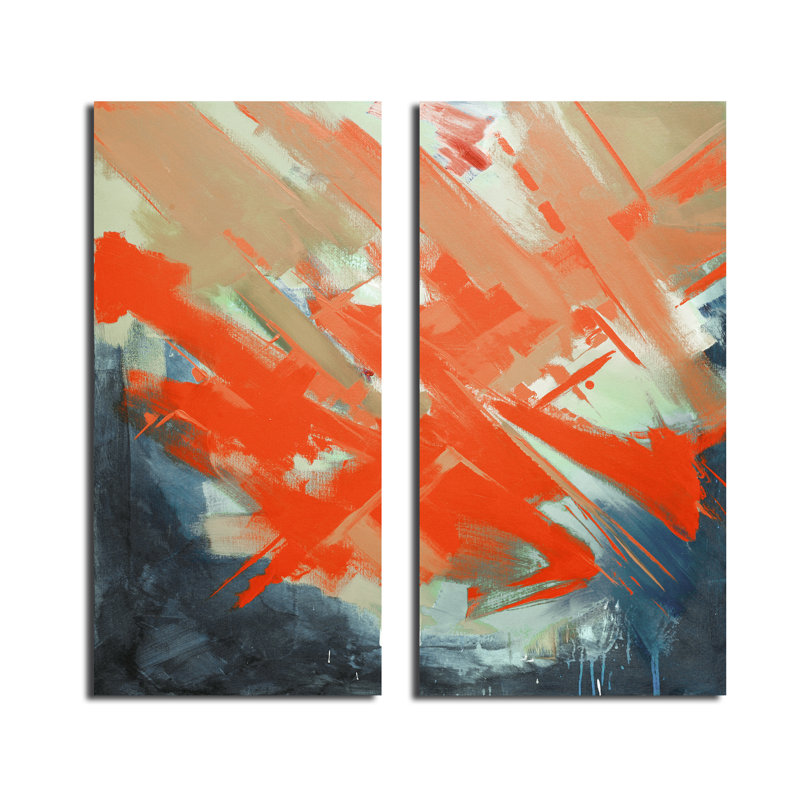 « smash xiv », ensemble de 2 reproductions d’art sur toiles surdimensionnées