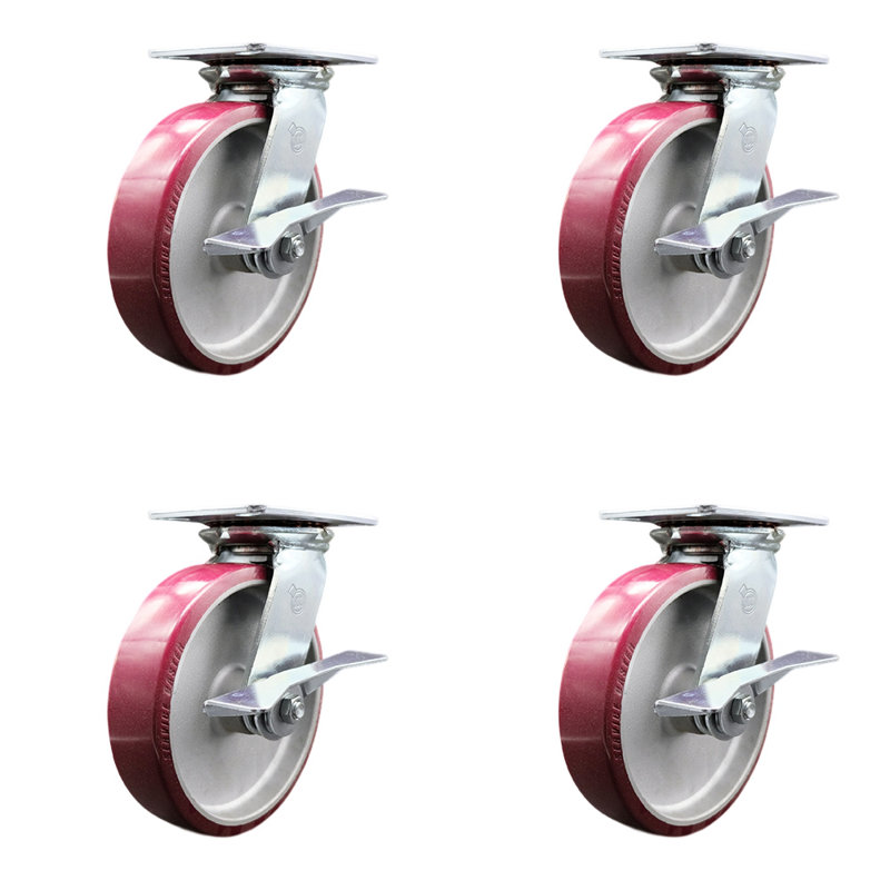 Polyurethane and Aluminum Caster