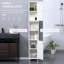 Armoire de rangement haute avec miroir