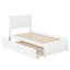 Lit plateforme en bois massif Jeinny avec pied et gigogne assortis-835714342-835714336