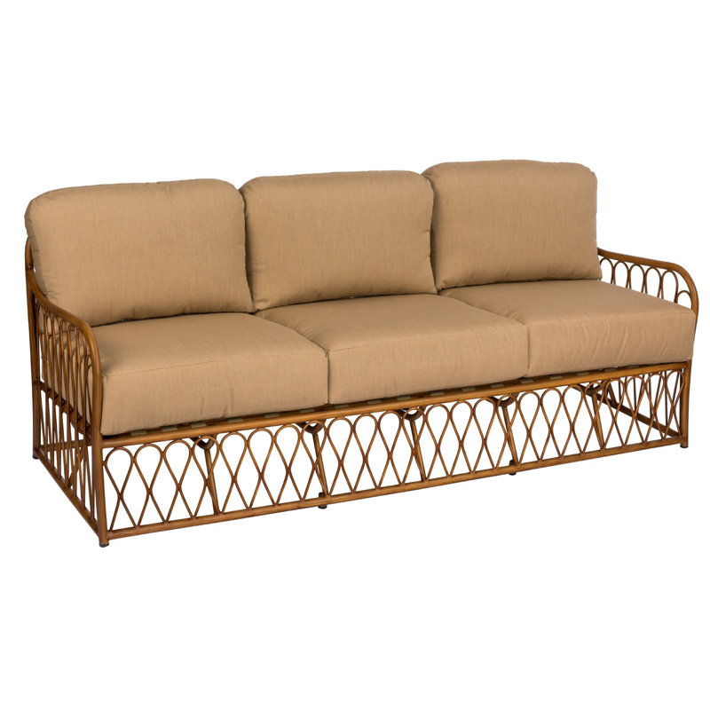 Cane Outdoor 3 - Seat Patio Sofa, Oyster