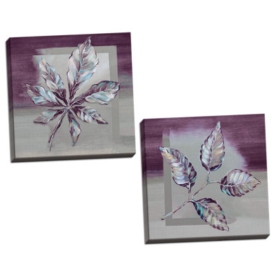 «Ultra Leaf I and II» par Margaret Ferry - ensemble de 2 reproductions