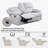 Off-white Linen Recliner Loveseat  Sofa