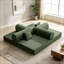Canapé deux places en velours côtelé avec coussin moelleux-2145876291