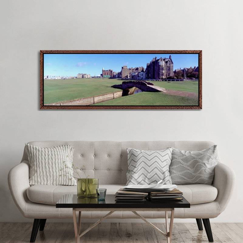 Footbridge In A Golf Coursethe Royal & Ancient Golf Club Of St Andrews, St. Andrews, Fife, Scotland by Panoramic Images - Print on Canvas