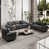 3 pièces: 1 chaise, 1 causeuse, 1 canapé