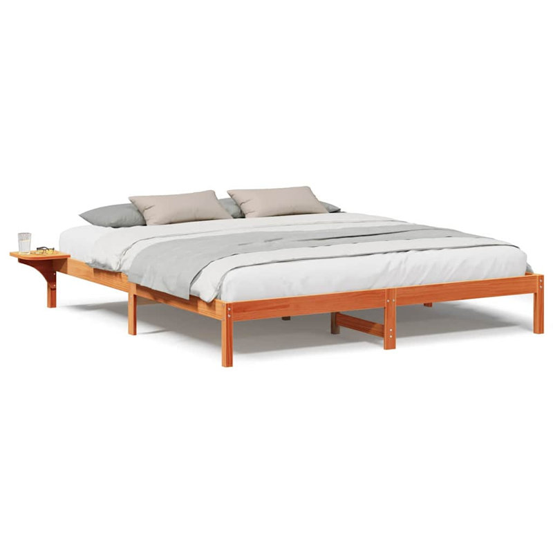 Takiera Bed Frame, Super King (6'), Dark Brown