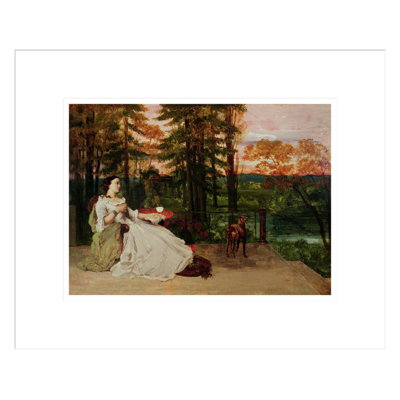 Woman of Frankfurt by Gustave Courbet -Framed Giclee Print