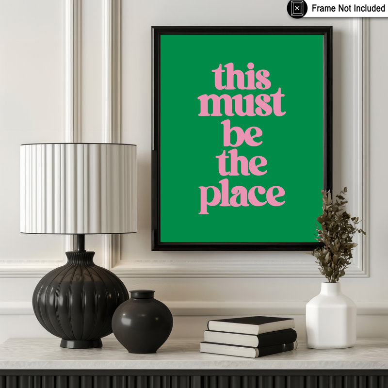 This Must Be The Place No4, Unframed, Poster, 16"H x 20"W