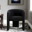 Fauteuil noir 24 po à trois pieds Mod