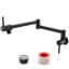 Robinet d'évier de cuisine mural noir mat-59670234