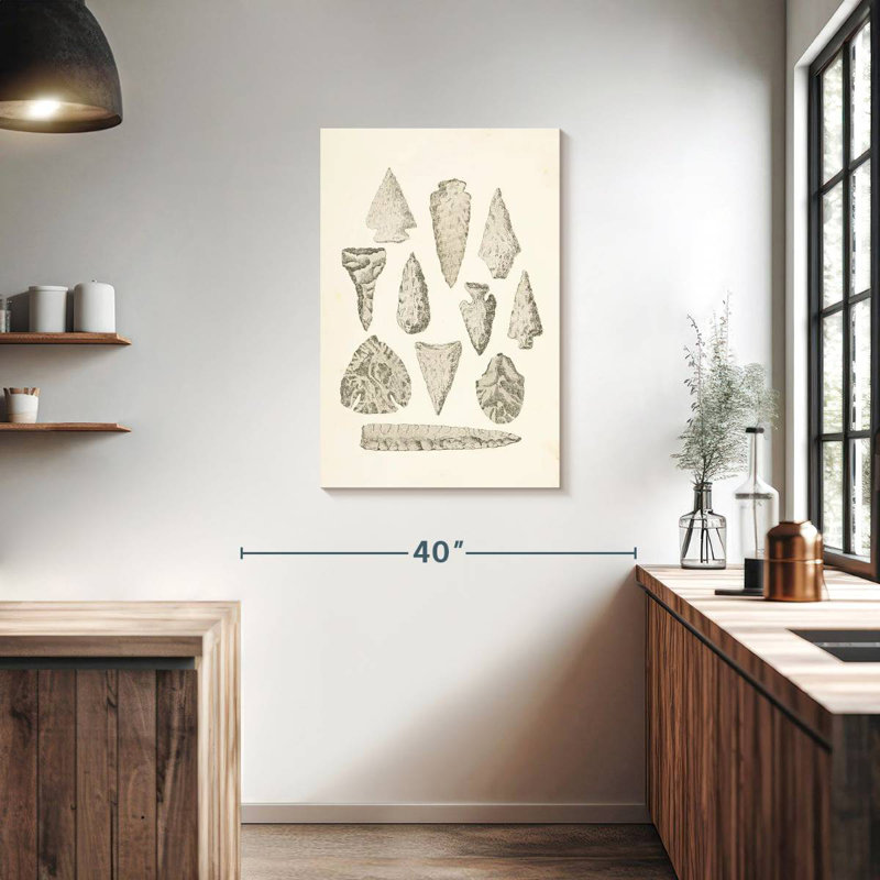Keiri Ancient Arrowheads, 36" H x 24" W