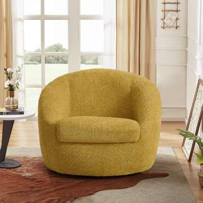 Fauteuil demi-tonneau pivotant de 35,03 po Trentino